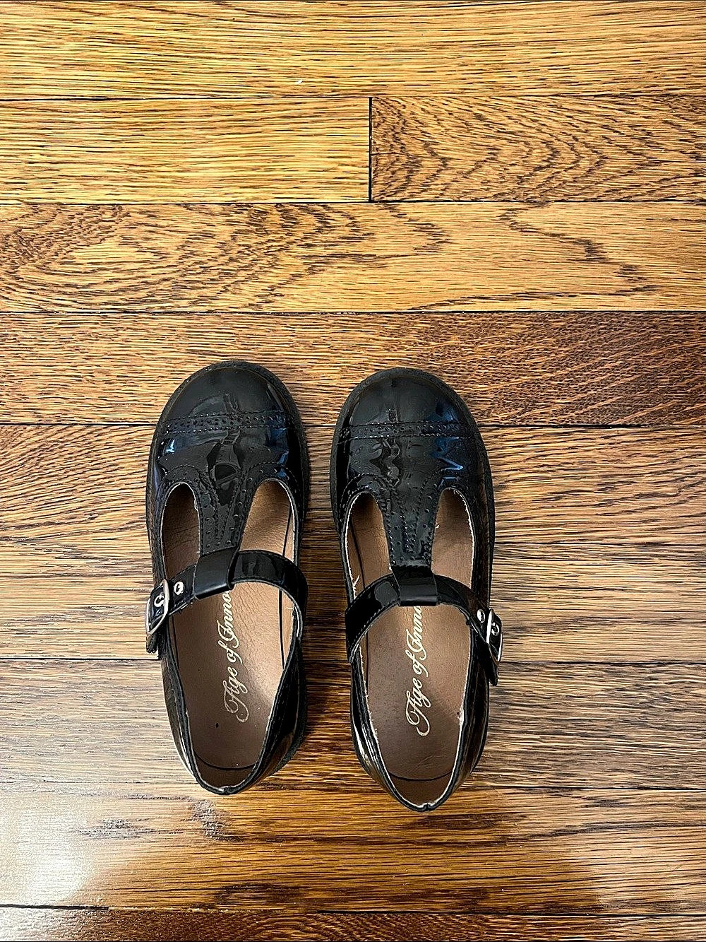 Age of Innocence Black Mary Jane Flats EU 28